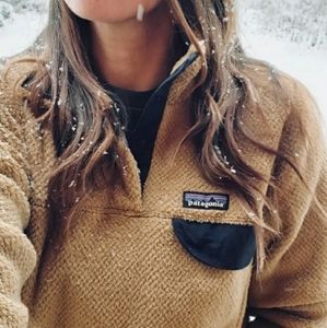 Patagonia Tan and Black Women's Sweatshirt